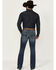 Image #3 - RANK 45® Men's Yuma Medium Wash Slim Bootcut Stretch Denim Performance Jeans, Blue, hi-res