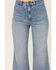 Image #2 - Rolla's Women's Boot Barn Exclusive Brad Medium Wash High Rise Sailor Wide Leg Stretch Denim Jeans, Medium Wash, hi-res
