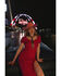 Image #1 - Idyllwind Women's Beth Jacquard Midi Dress, Fuchsia, hi-res