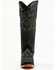 Image #4 - Corral Women's Crystal Embroidered Tall Western Boots - Snip Toe, Black, hi-res