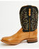 Image #3 - Cody James Men's Badlands Exotic Ostrich Western Boots - Broad Square Toe, Brandy Brown, hi-res