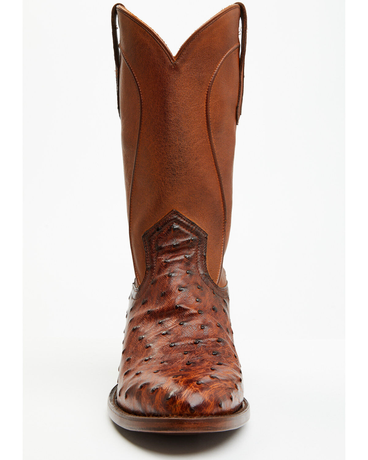 Image #4 - Cody James Black 1978® Men's Chapman Exotic Full-Quill Ostrich Western Boots - Round Toe, Cognac, hi-res