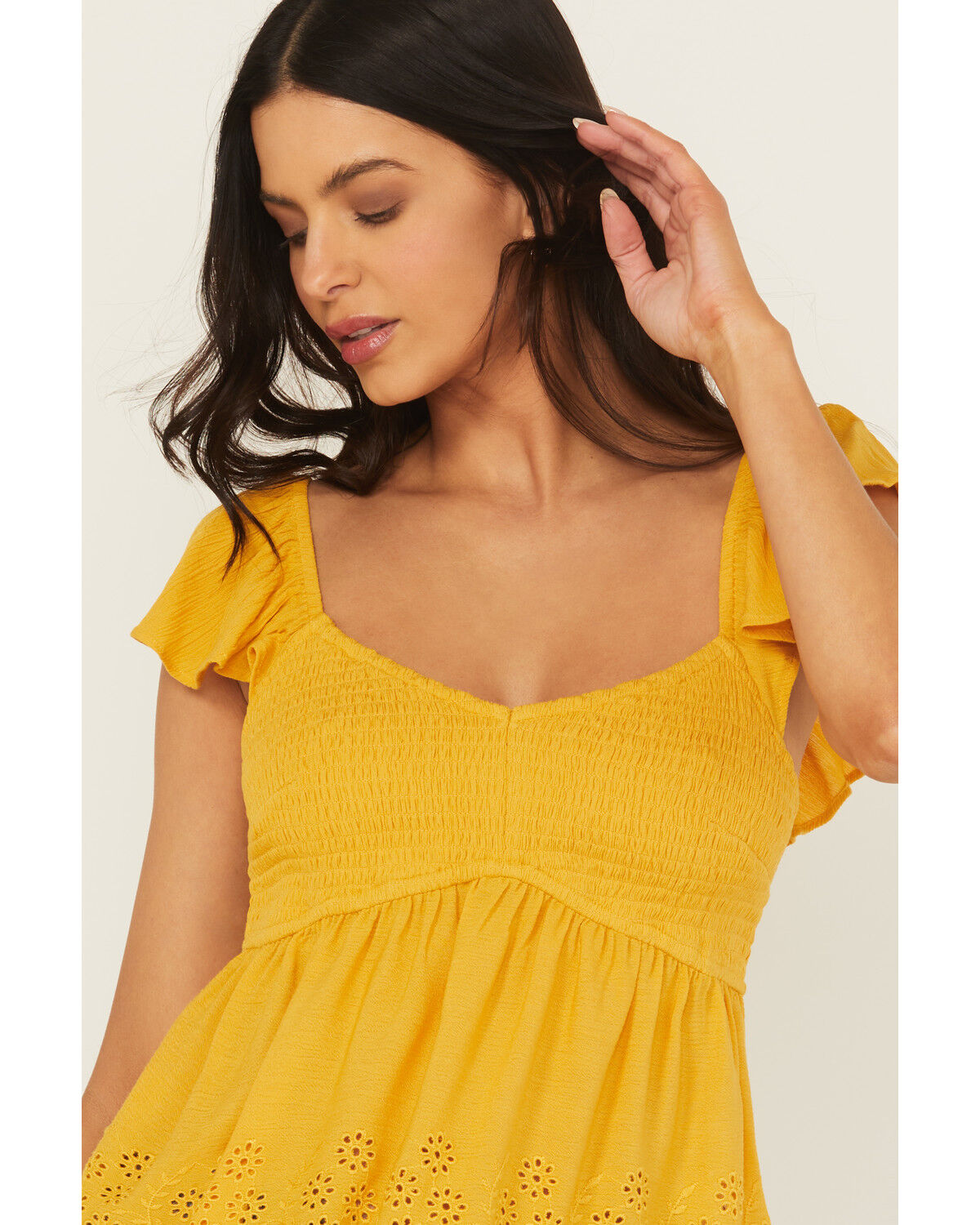 Product Name:  Cleo + Wolf Women's Elizabeth Peplum Top