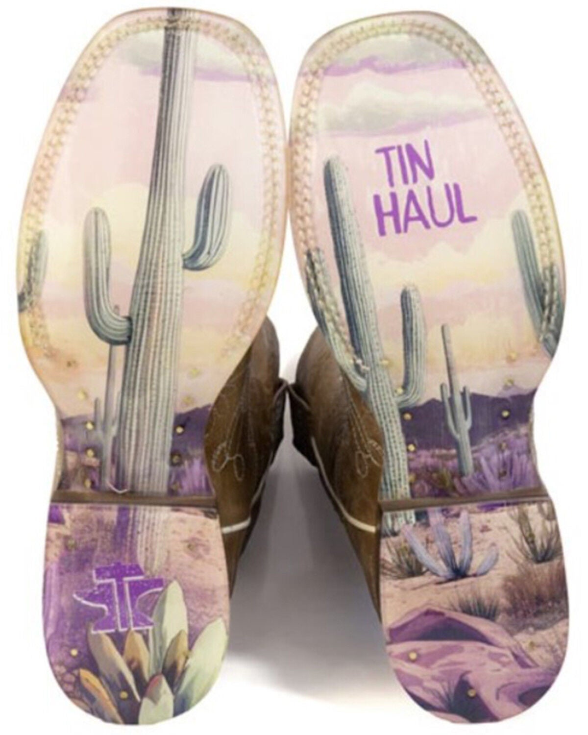 Image #3 - Tin Haul Women's Cacatillow Western Boots - Broad Square Toe, Tan, hi-res