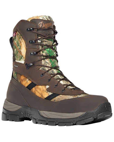 Danner Men's Mossy Oak Alsea 8" Lace-Up Waterproof 600G Insulated Boots - Round Toe, Camouflage, hi-res