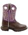 Image #2 - Durango Little Girls' Western Boots - Square Toe, , hi-res
