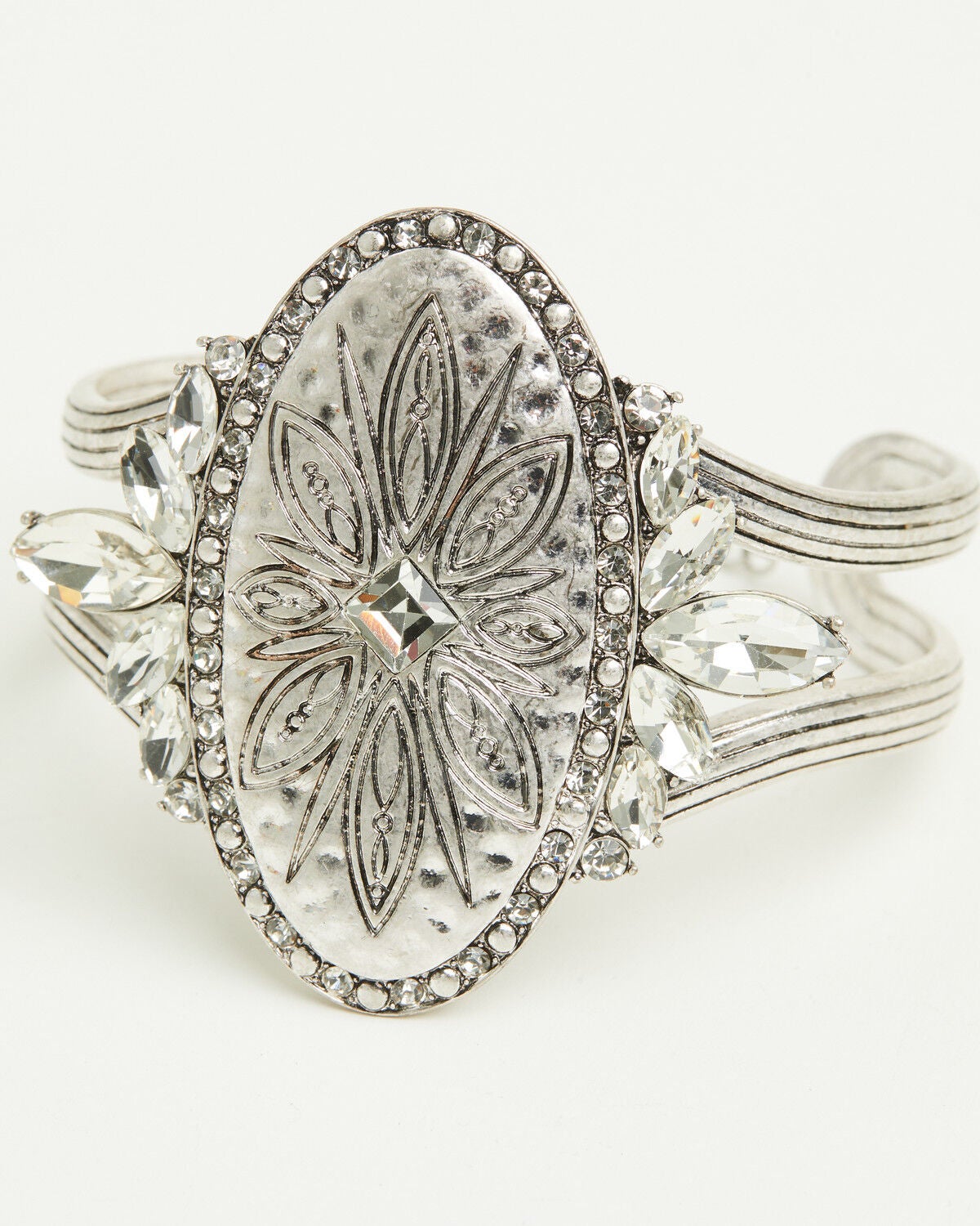 Image #2 - Lainey Wilson Women's Drama Stone Cuff Bracelet, Silver, hi-res