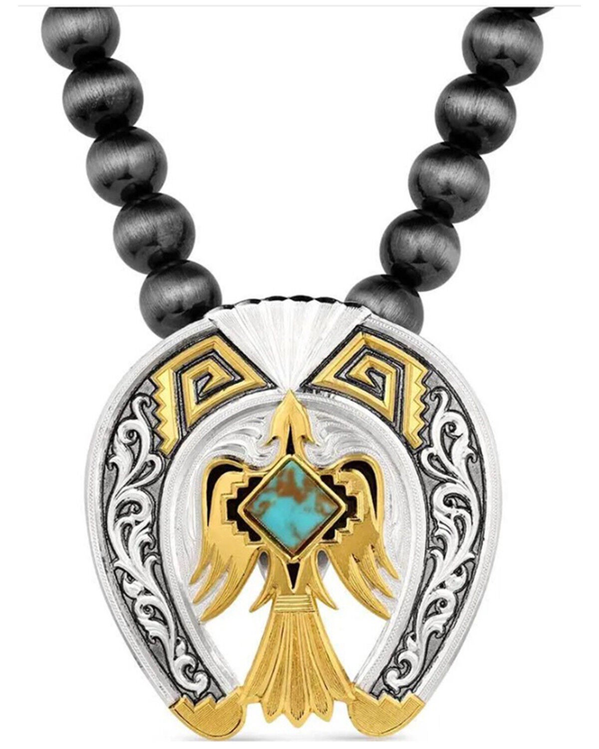 Montana Silversmiths Women's Rise Above Beaded Pendant Necklace, Multi, hi-res