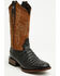 Image #1 - Tanner Mark Men's Caiman Print Western Boots - Round Toe, Black, hi-res