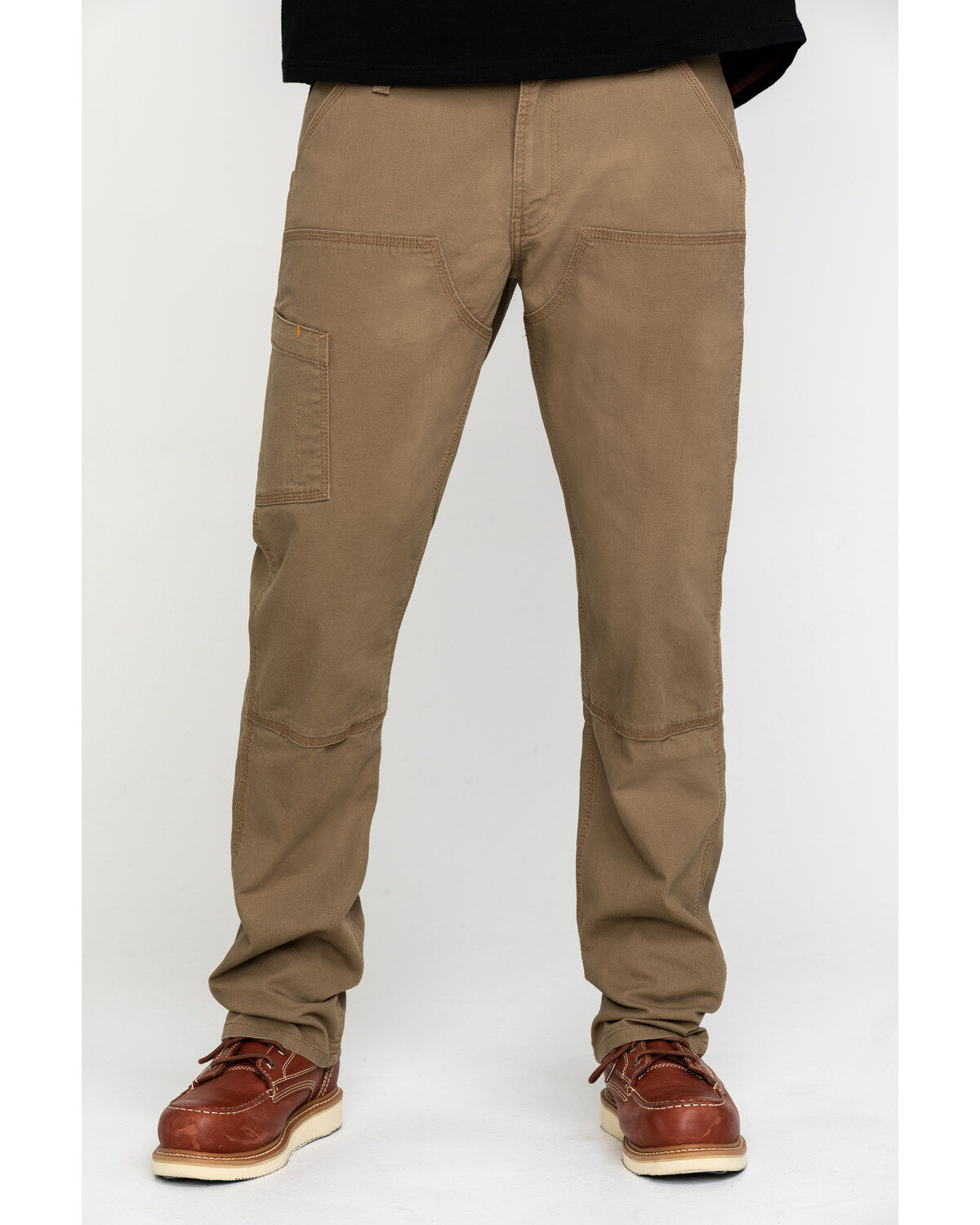Image #1 - Ariat Men's Khaki Rebar M4 Made Tough Durastretch Double Front Straight Work Pants - Big, , hi-res