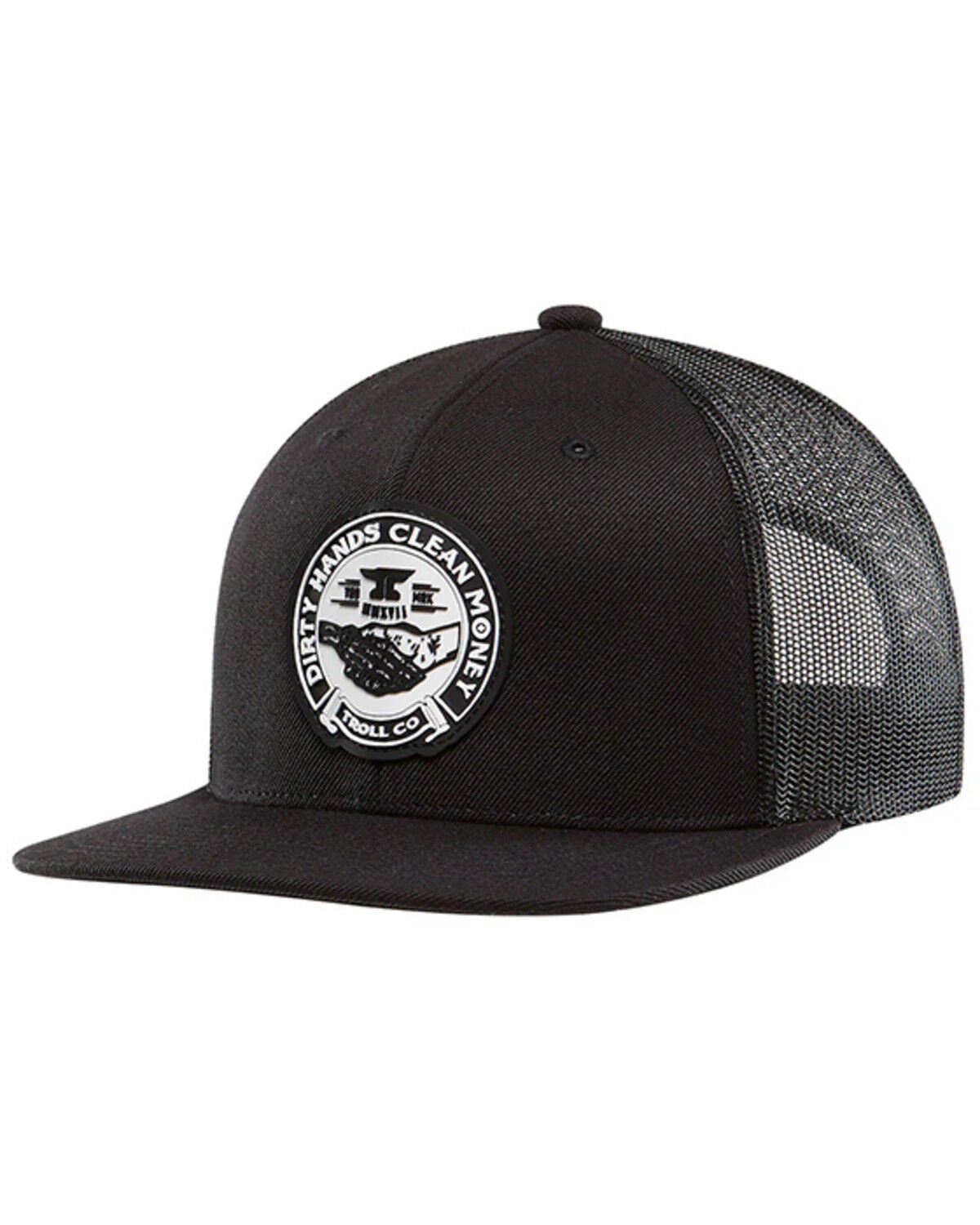 Image #1 - Troll Co Men's Haggler Logo Patch Ball Cap, Black, hi-res