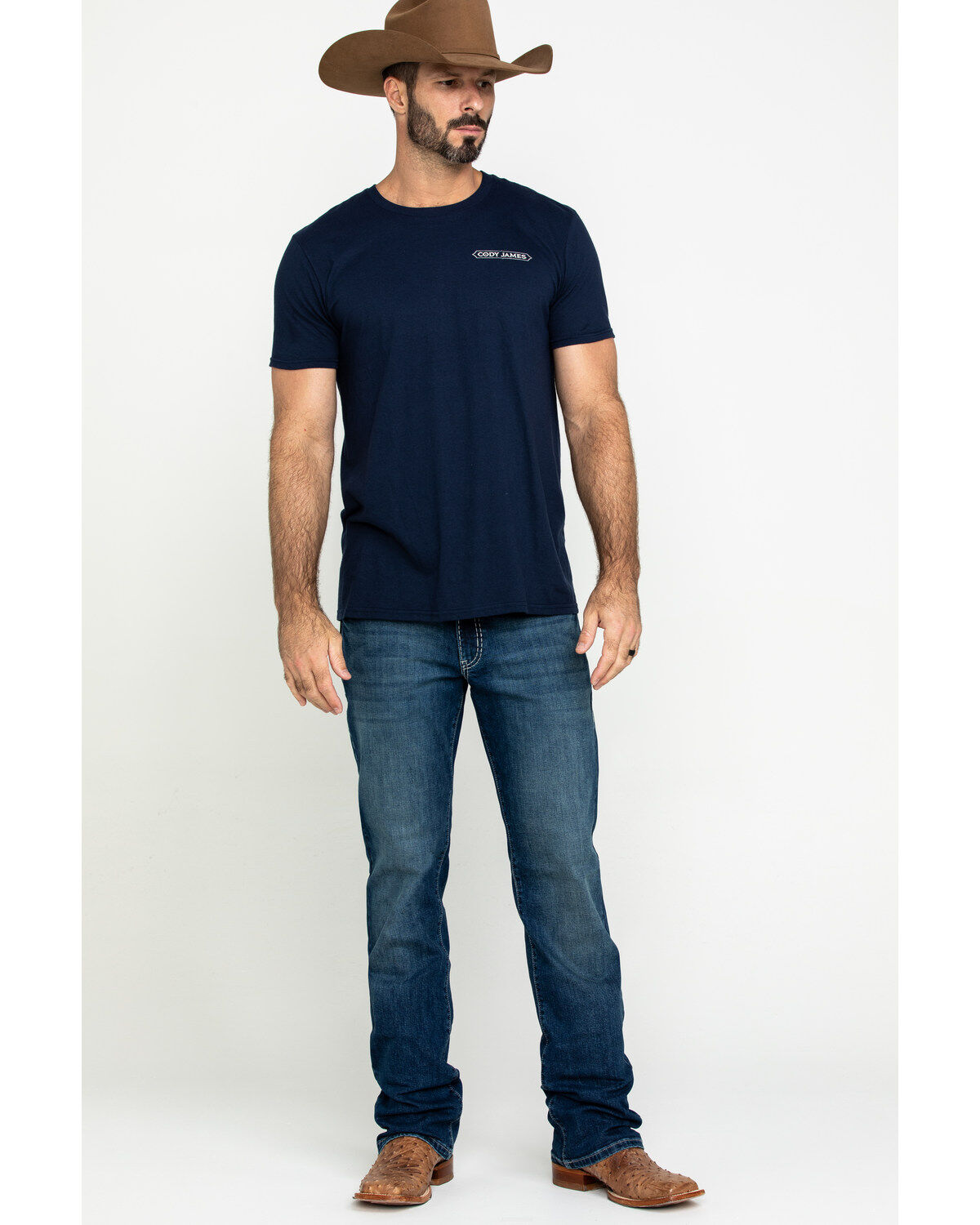 Image #6 - Rock 47 By Wrangler Men's Soundtrack Stretch Slim Bootcut Jeans , , hi-res