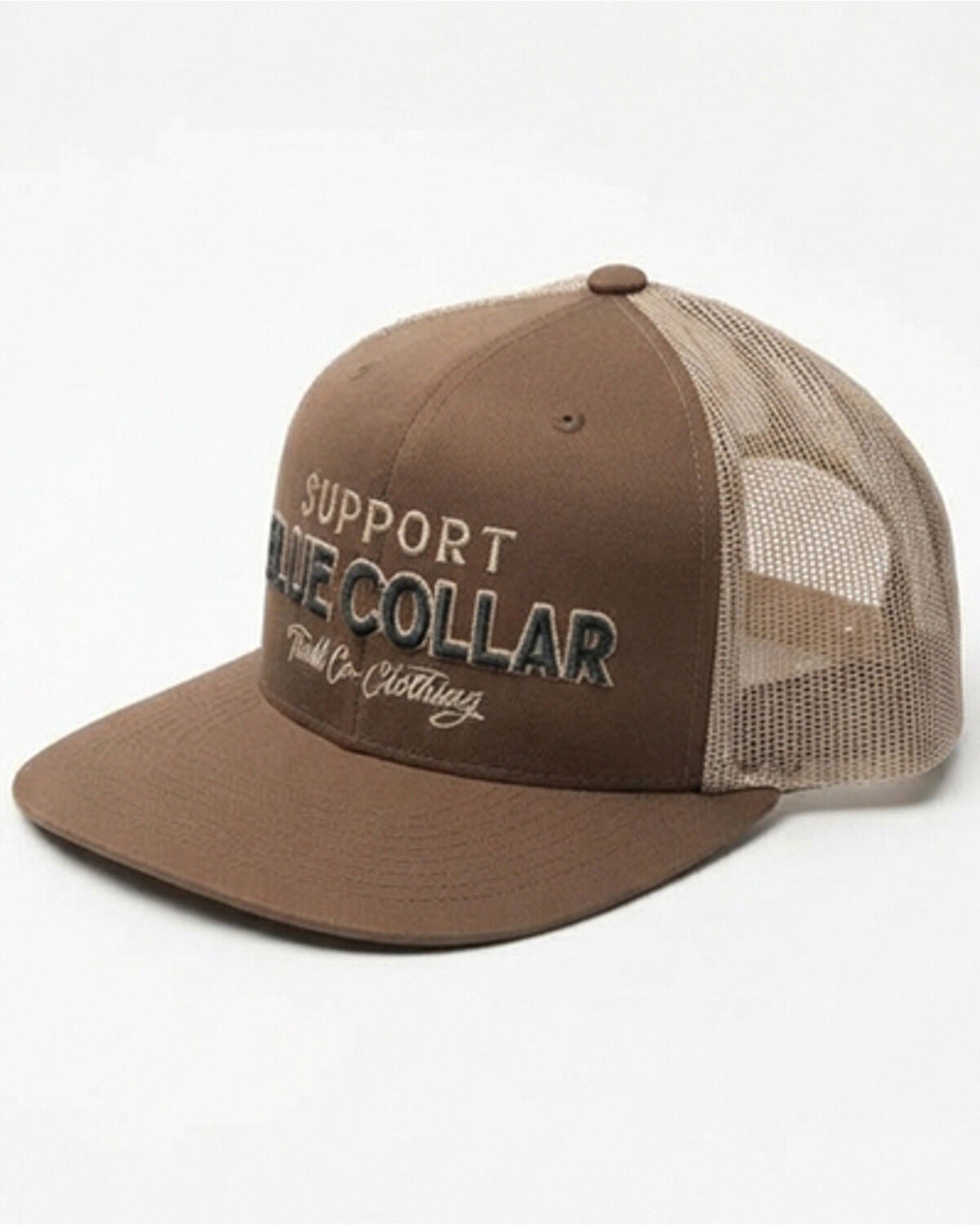 Troll Co Men's Support Blue Collar Ball Cap, Tan, hi-res