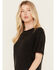 Image #2 - Idyllwind Women's Fannie Studded Tee, Black, hi-res