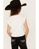 Image #4 - Saints & Hearts Girls' Howdy Tie Front Short Sleeve Graphic Tee, , hi-res