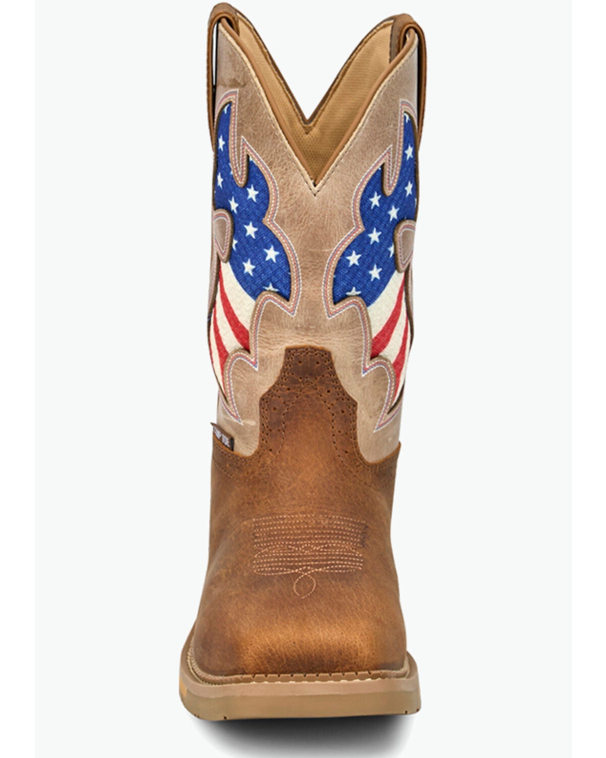 Image #4 - Justin Men's 11" Bolt Waterproof Pull-On Work Boots - Composite Toe, Brown, hi-res
