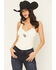 Image #2 - Idyllwind Women's Mama Tried Ribbed Graphic Tank, Cream, hi-res