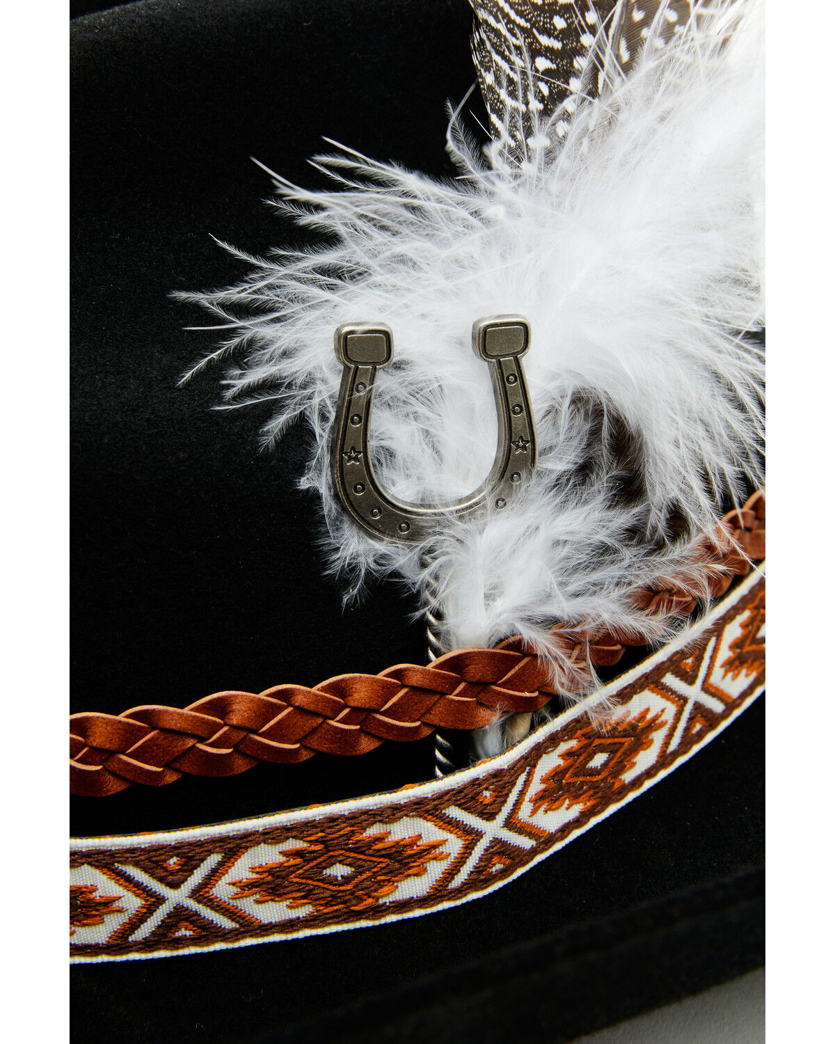 Image #4 - Boot Barn Southwestern Western Hat Accessory Set, Rust Copper, hi-res