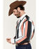 Image #2 - Wrangler Men's Brushpopper Striped Long Sleeve Snap Western Shirt, Black, hi-res