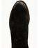 Moonshine Spirit Men's Pancho Roughout Ankle Boots - Round Toe, Black, hi-res