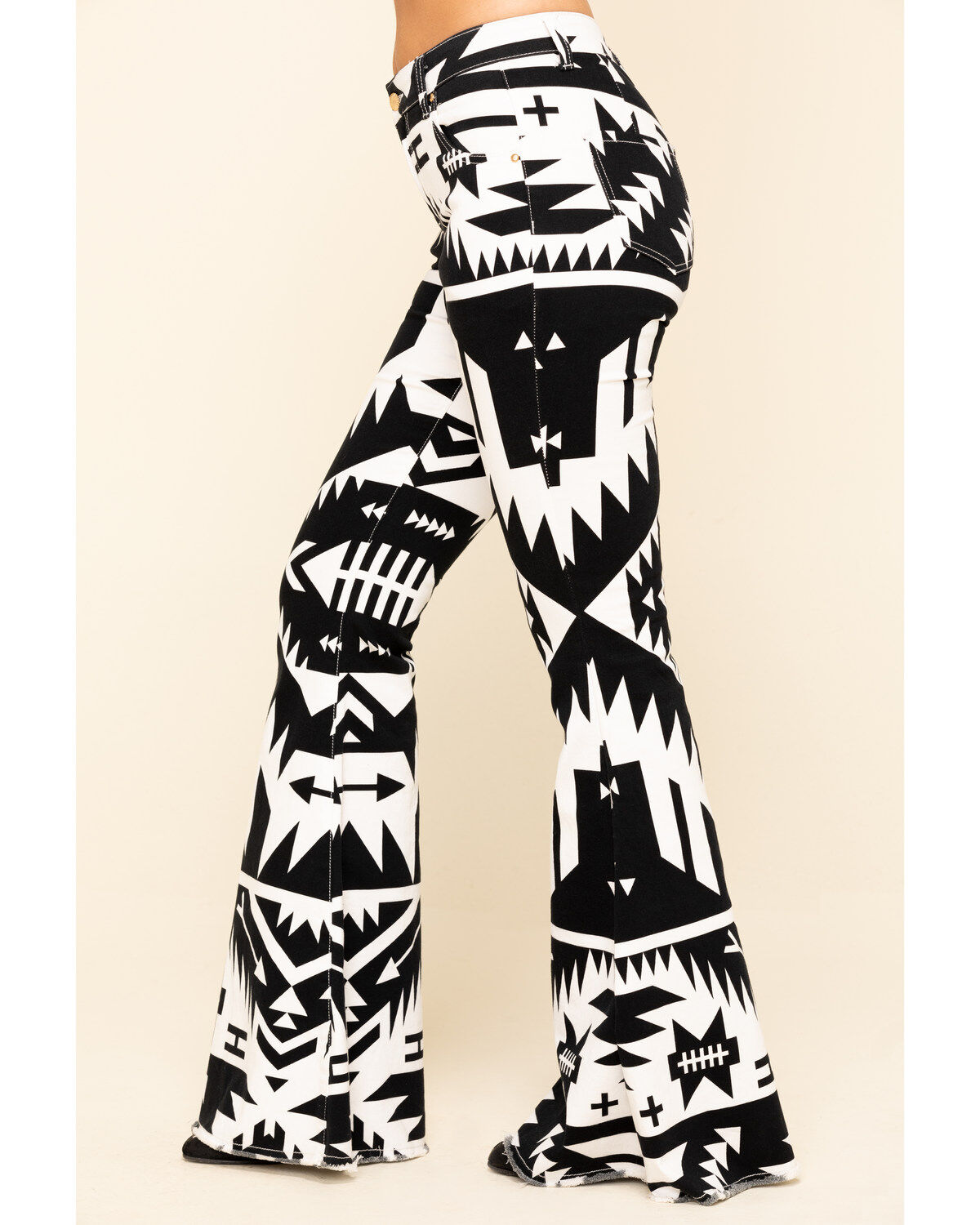 aztec flare pants