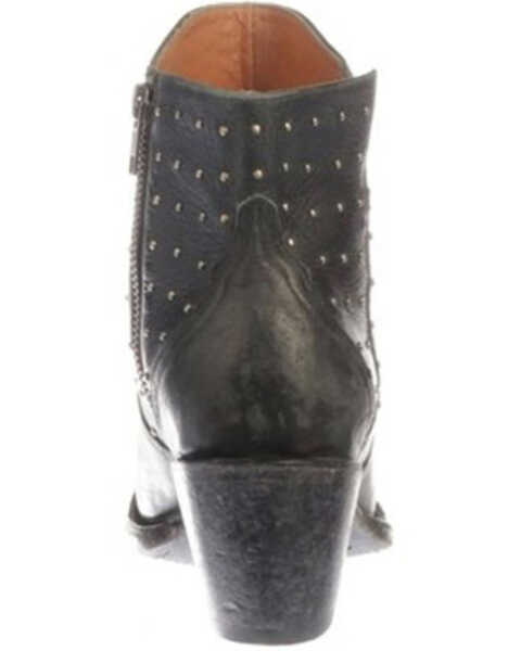 Image #4 - Lucchese Women's Harley Black Fashion Booties - Round Toe, , hi-res