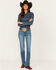 Image #1 - Ariat Women's R.E.A.L Medium Wash Perfect Rise Clover Straight Jeans, Medium Wash, hi-res