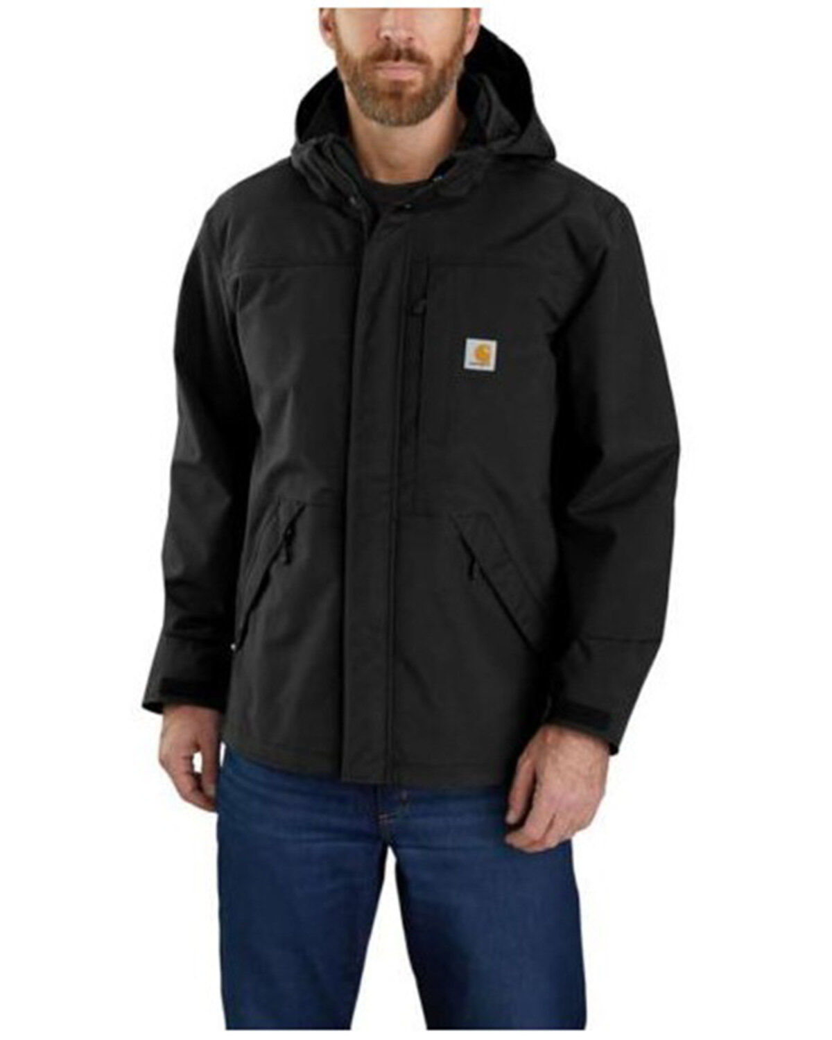 Image #1 - Carhartt Men's Shoreline Storm Defender Heavyweight Work Jacket - Big, Black, hi-res