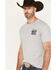 Howitzer Men's American Warrior Graphic Short Sleeve T-Shirt, Heather Grey, hi-res