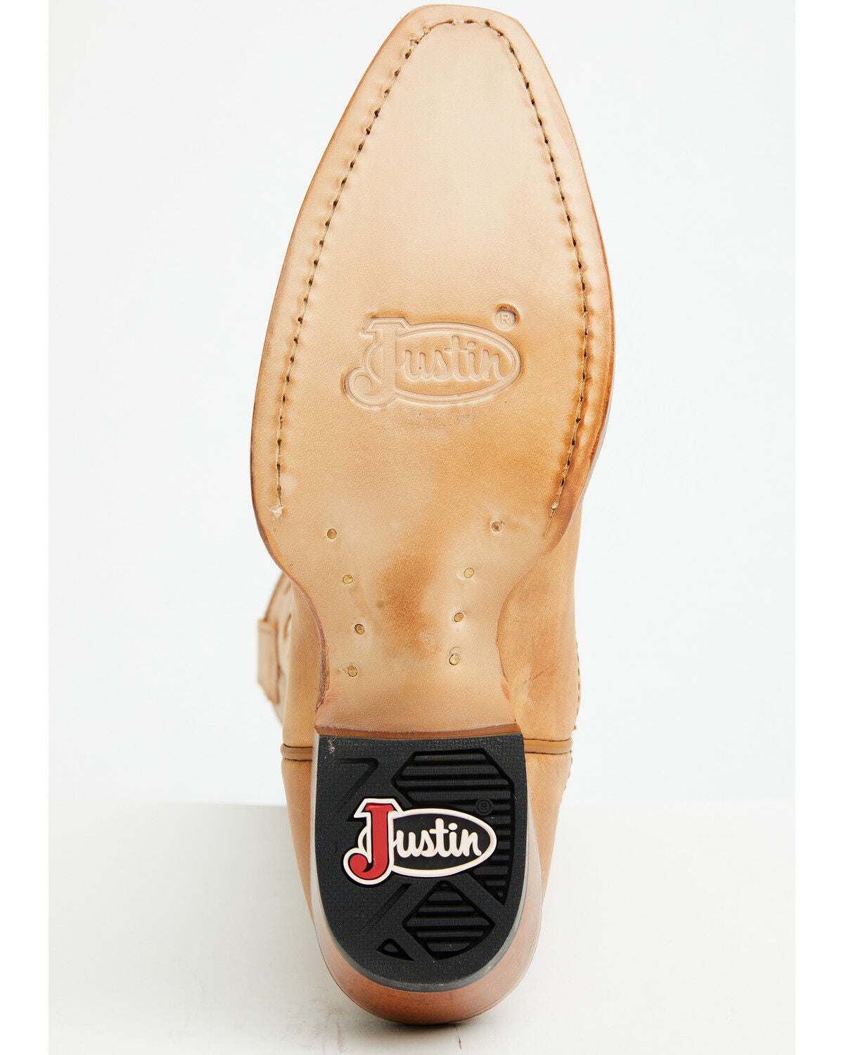 Image #7 - Justin Women's May Tall Western Boots - Snip Toe, Tan, hi-res