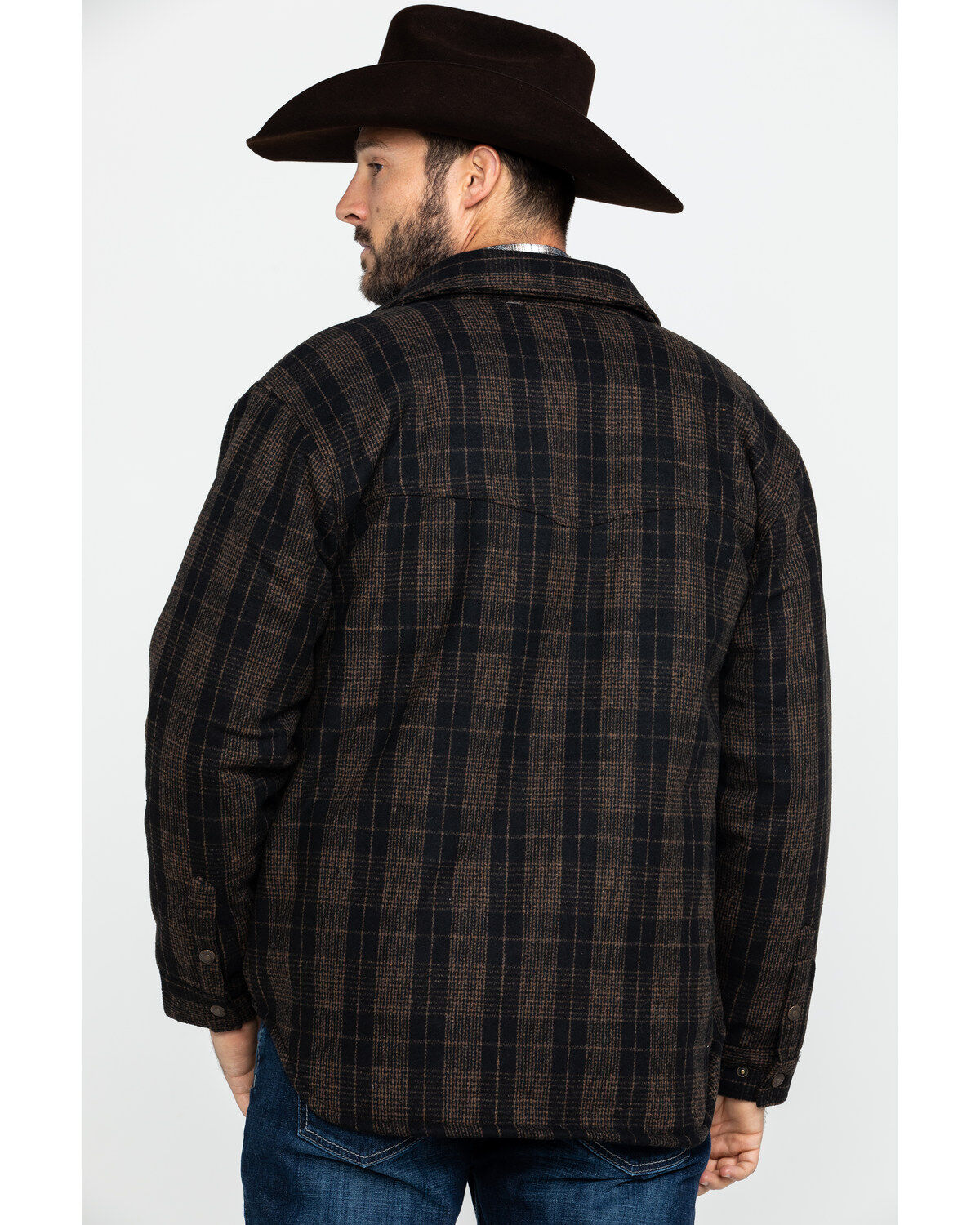 Image #2 - Outback Trading Co Men's Harrison Snap-Front Jacket, Brown, hi-res