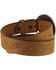 Image #2 - Justin Men's Floral Leather Trophy Belt , Brown, hi-res