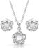 Montana Silversmiths Women's Starlight Flower Jewelry Set, Silver, hi-res