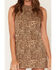 Image #3 - Show Me Your Mumu Women's Boulevard Leopard Print Denim Mini Dress, Brown, hi-res