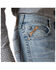 Image #4 - Ariat Men's M5 Cruz Noah Light Wash Straight Denim Jeans, Light Wash, hi-res