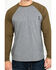 Image #4 - Hawx Men's Olive Baseball Raglan Crew Long Sleeve Work Shirt - Tall, , hi-res