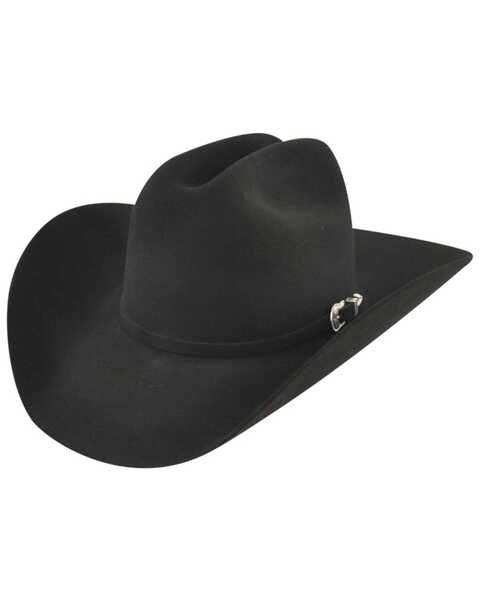 Bailey Men's Western Lightning 4X Black Fur Felt Hat, Black