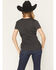Image #4 - Blended Women's Bull Skull Short Sleeve Graphic Tee, Charcoal, hi-res