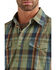 Image #2 - Wrangler Retro Men's Premium Plaid Print Long Sleeve Button-Down Western Shirt, Olive, hi-res