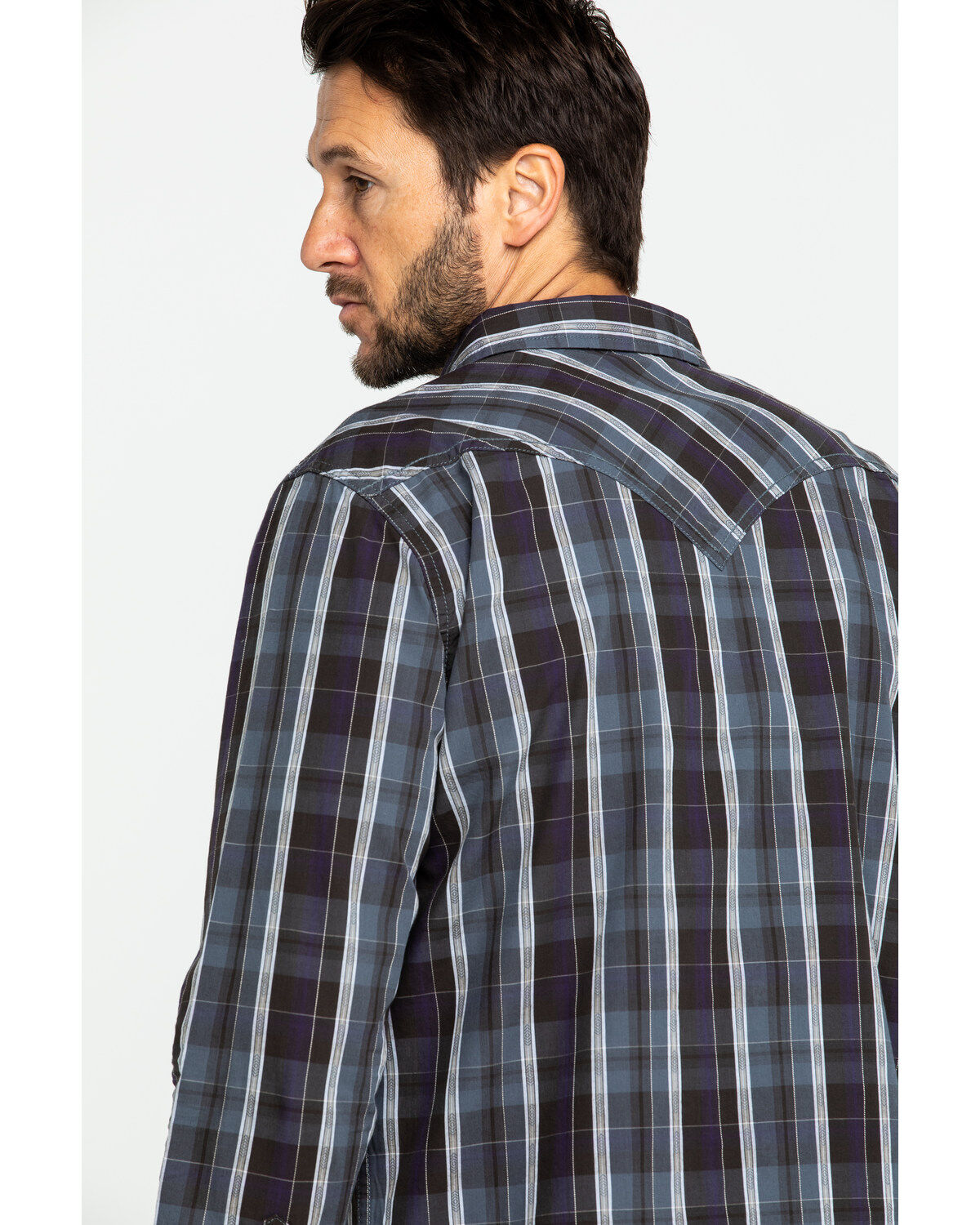 Image #5 - Moonshine Spirit Men's Arrowbear Med Plaid Long Sleeve Western Shirt , , hi-res