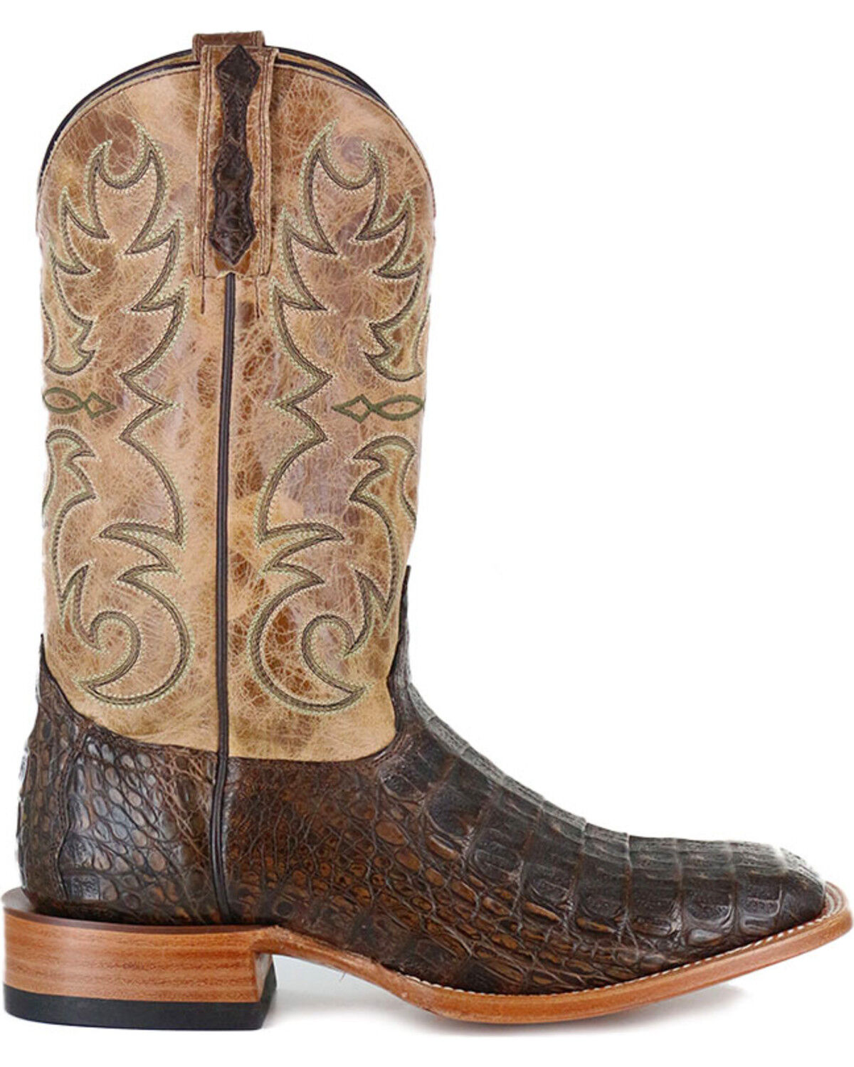 Image #2 - Cody James Men's Crackled Caiman Exotic Boots - Square Toe, , hi-res