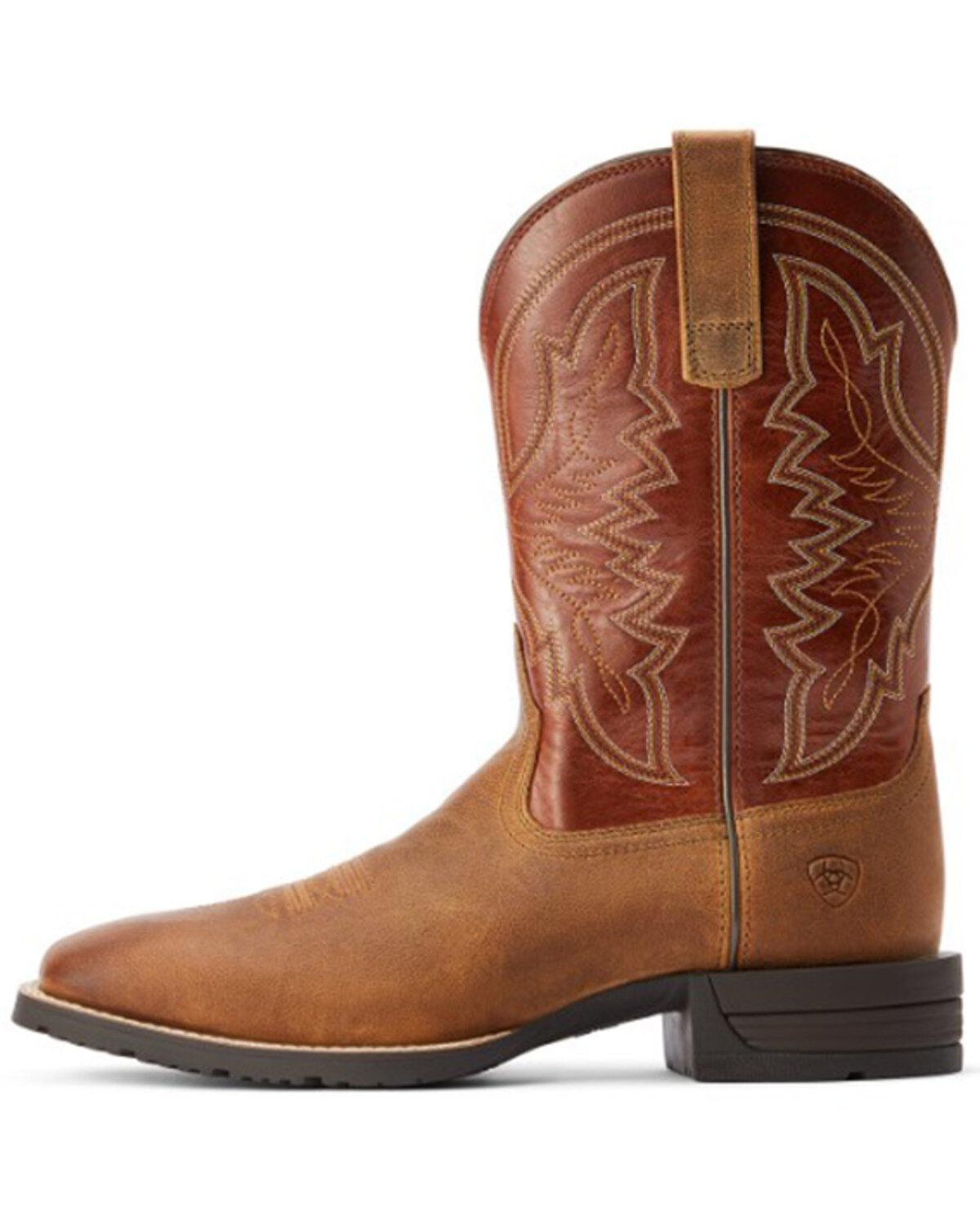 Ariat Men's Hybrid Ranchwork Shock Shield Western Performance Boots - Broad Square Toe
