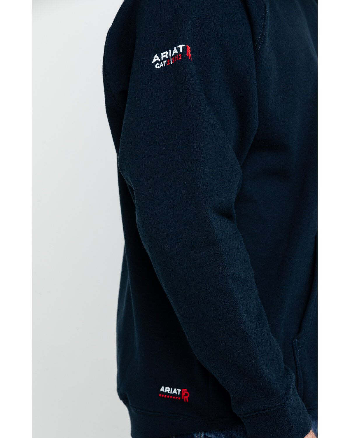 Image #5 - Ariat Men's FR Primo Fleece Logo Hooded Work Sweatshirt - Tall, , hi-res