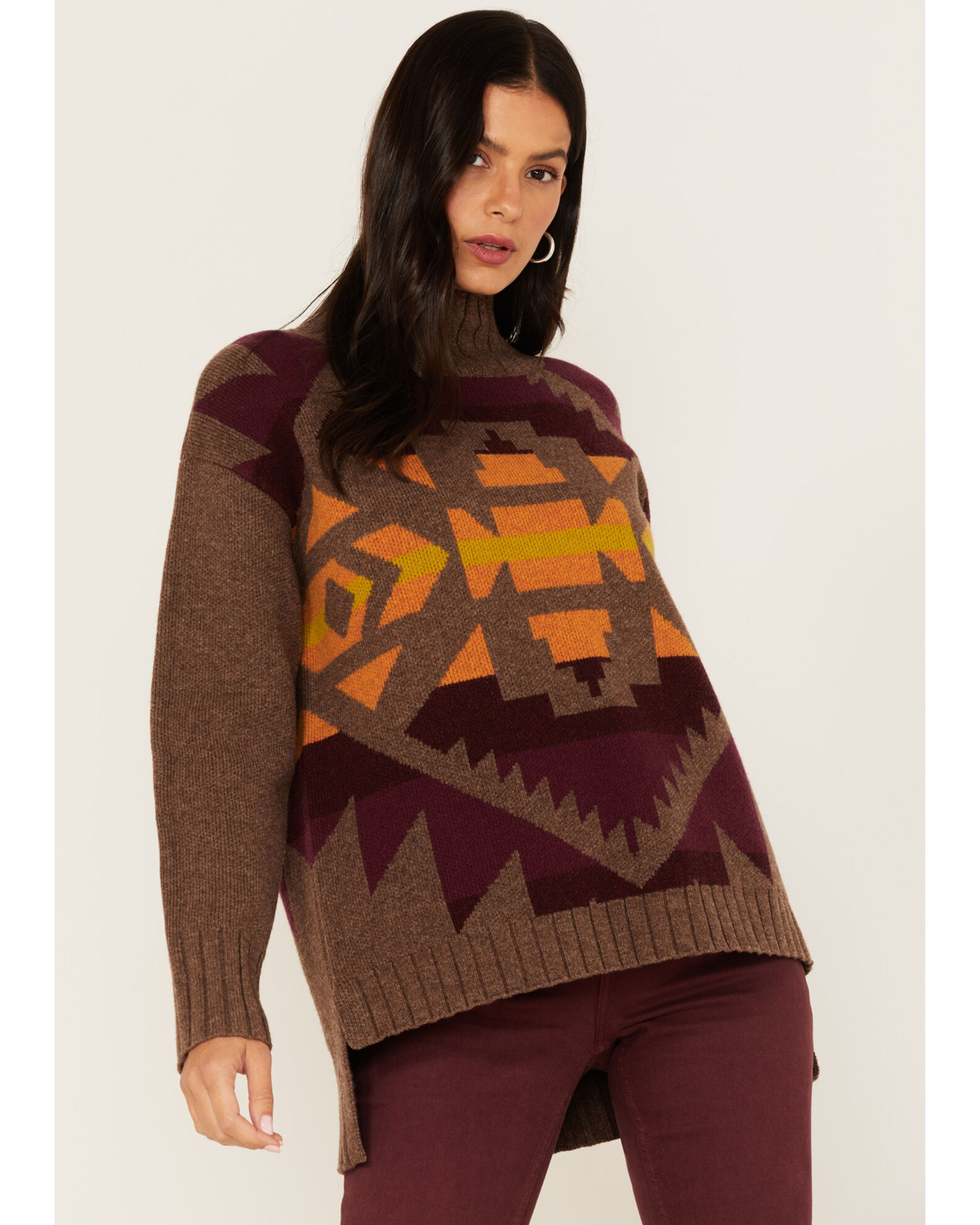 Product Name Pendleton Women's Mixed Print Western Sweater