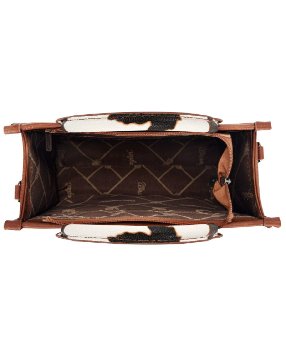 Image #3 - Wrangler Women's Whipstitch Patchwork Crossbody Bag, Brown, hi-res