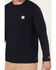 Image #3 - Carhartt Men's Force Relaxed Midweight Long Sleeve Pocket T-Shirt, Navy, hi-res
