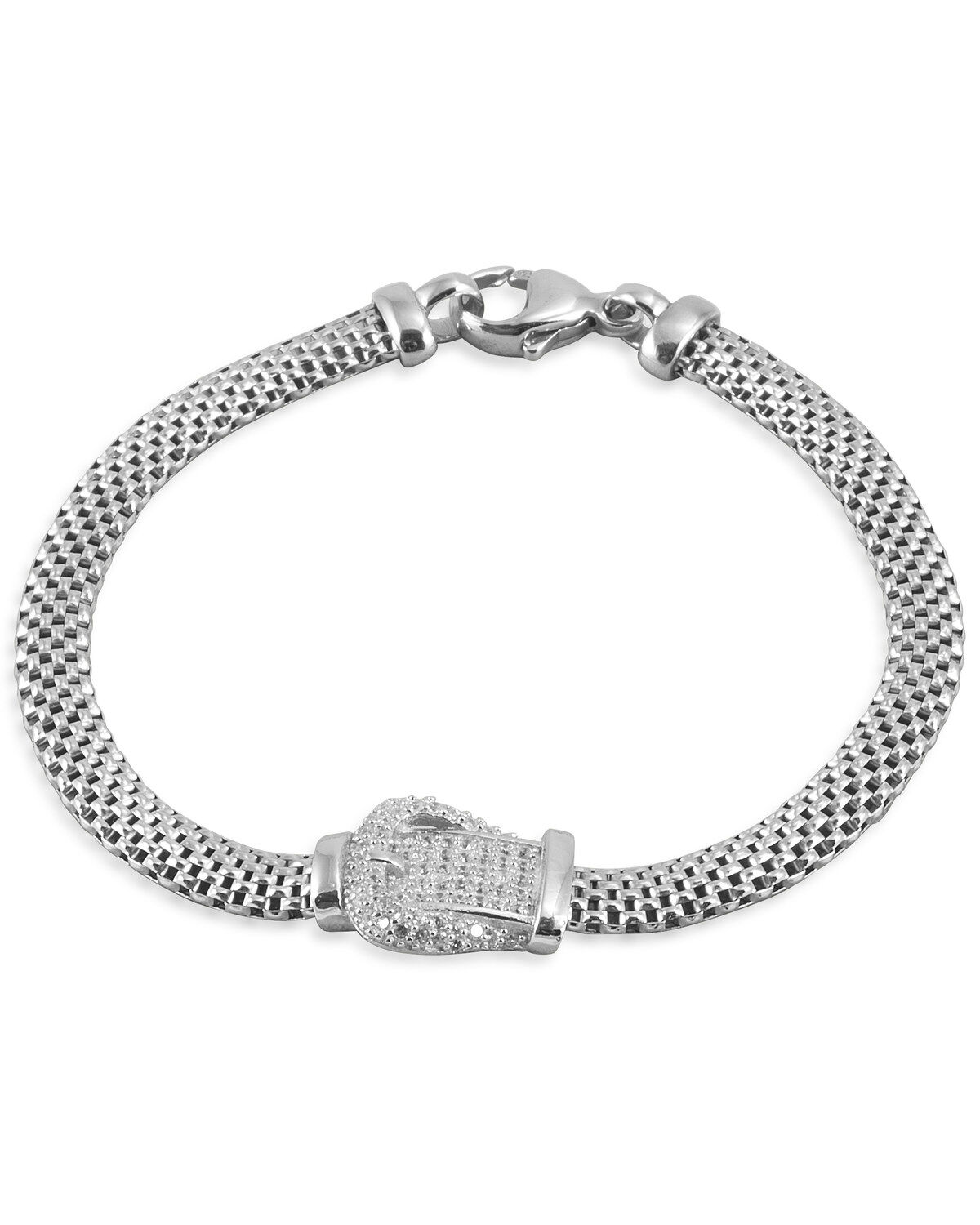 Image #1 - Kelly Herd Women's Buckle Bracelet, Silver, hi-res