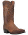 Image #1 - Dan Post Men's Denton All-Over Overlay Western Boots - Snip Toe, Tan, hi-res