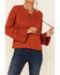Image #2 - Shyanne Women's Solid Lace-Up Neck Pullover , , hi-res