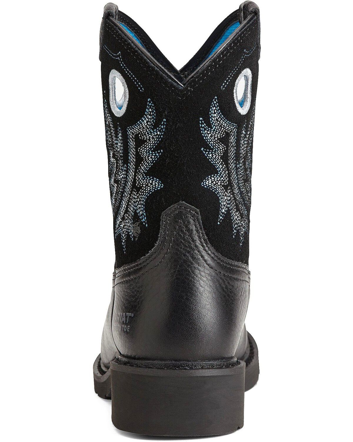 womens steel toe boots black